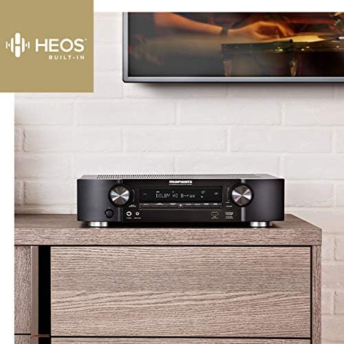 Marantz 90766128 NR1510 5.2 Kanal AV Receiver, HiFi Verstärker, HEOS Multiroom, Musikstreaming, AirP