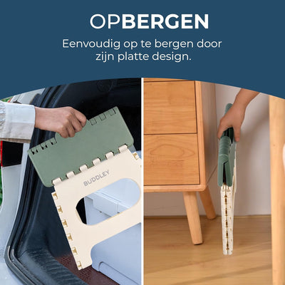 BUDDLEY Klapphocker, Faltbarer Hocker, Klapphocker, Klappbarer Hocker, Caravanhocker, Küchenhocker,