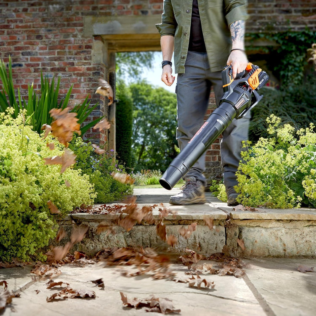 LawnMaster MX 24V Akku-Laubbläser mit Axialgebläse | Leistungsstarker Akku-Gartenlaubbläser – ohne L