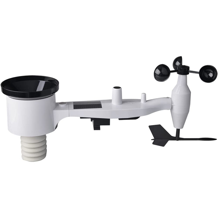 ECOWITT Aussensensor WS69 für Wetterstation, eingebauter 7 in 1 Aussensensor, Regenmesser, Windricht