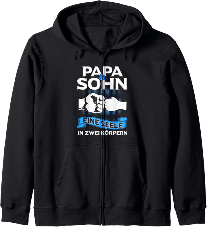 Papa Sohn Partnerlook Vatertag Kapuzenjacke