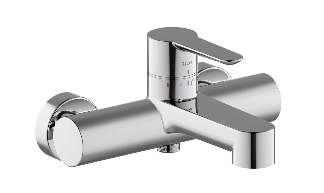 Badarmatur | Einhand-Wannenbatterie Puri | Badewannenarmatur | Einzigartige Bediensystem | Designpre