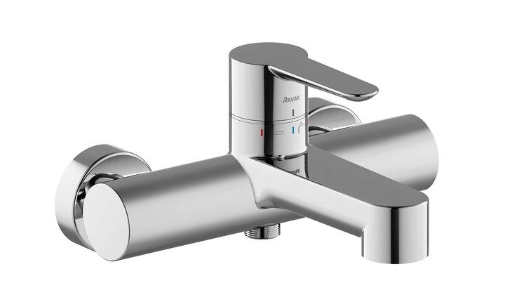 Badarmatur | Einhand-Wannenbatterie Puri | Badewannenarmatur | Einzigartige Bediensystem | Designpre