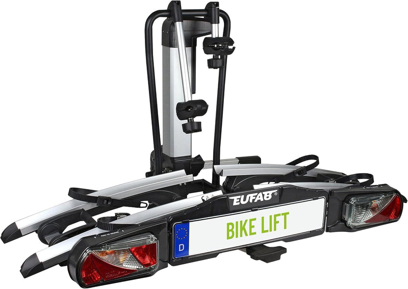 EUFAB 11535 Heckträger Bike Lift, für E-Bikes geeignet + EUFAB 11242 Fahrradtransportschutz 6-tlg