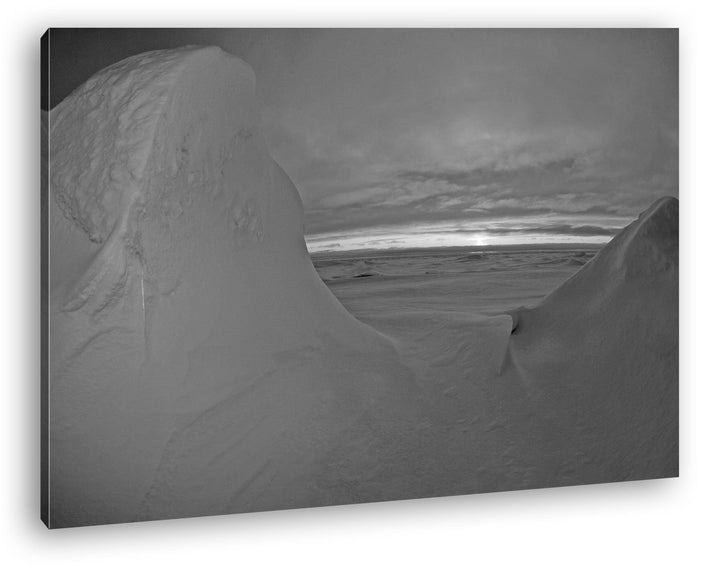 deyoli Sonnenaufgang am Nordpol Effekt: Schwarz/Weiss Format: 60x40 als Leinwand, Motiv fertig gerah