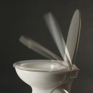 ADOB WC Sitz Klobrille Toilettendeckel weiss mit Absenkautomatik, zur Reinigung auf Knopfdruck abneh