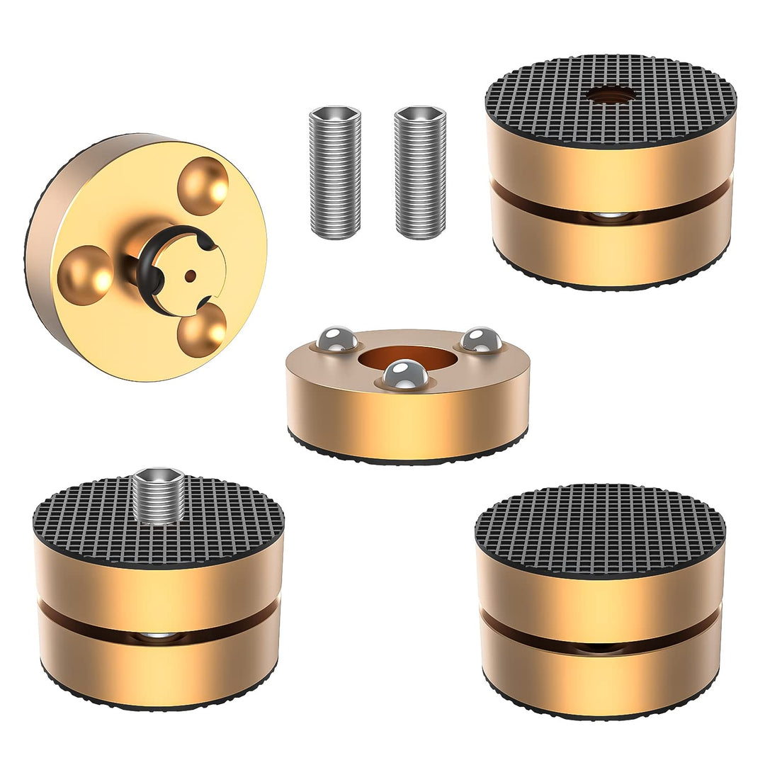 Tertullus 4er Set Lautsprecher-Füsse Resonanzdämpfer Aluminium Füsse Audio Dämpfer Shock Absorber Sc