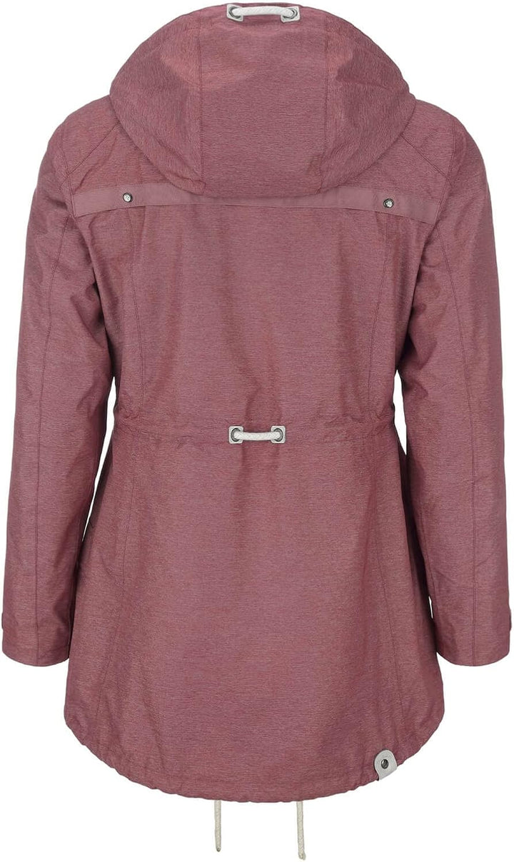 Dry Fashion Damen Funktionsmantel Bansin - Regen-Mantel Funktionsjacke Regenjacke wasserdicht winddi