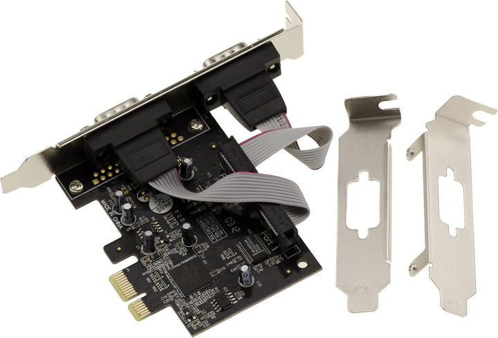 KALEA-INFORMATIQUE PCI Express PCIe Serial RS232 Controller-Karte mit 2 Ports und Oxford OXPCIe952 C