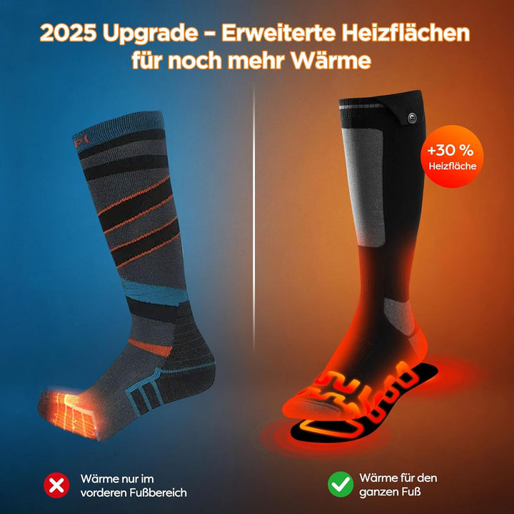 Beheizbare Socken, Beheizte Socken Damen Herren, die Lösung für Maximale Heizfläche im Jahr 2025 5V