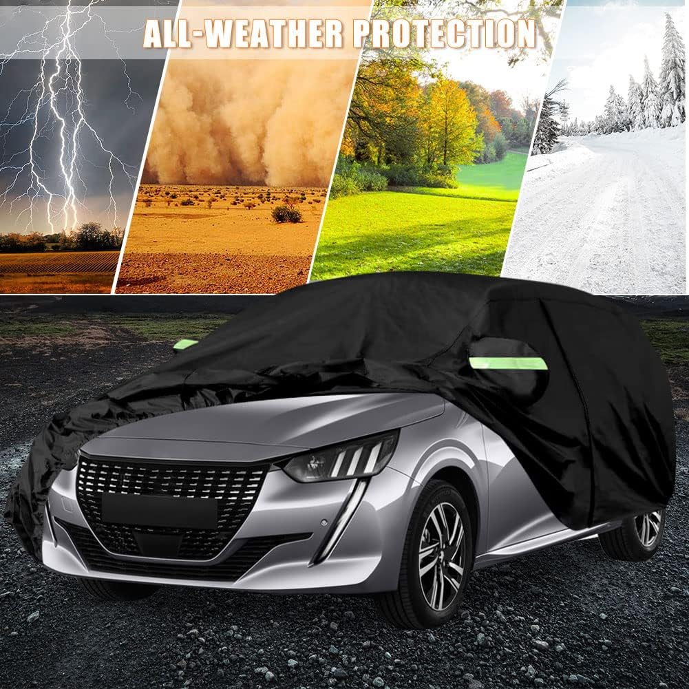 Autoabdeckung Wasserdicht Passend für 2012-2024 Peugeot 208 Hatchback Active Signature Tech Edition
