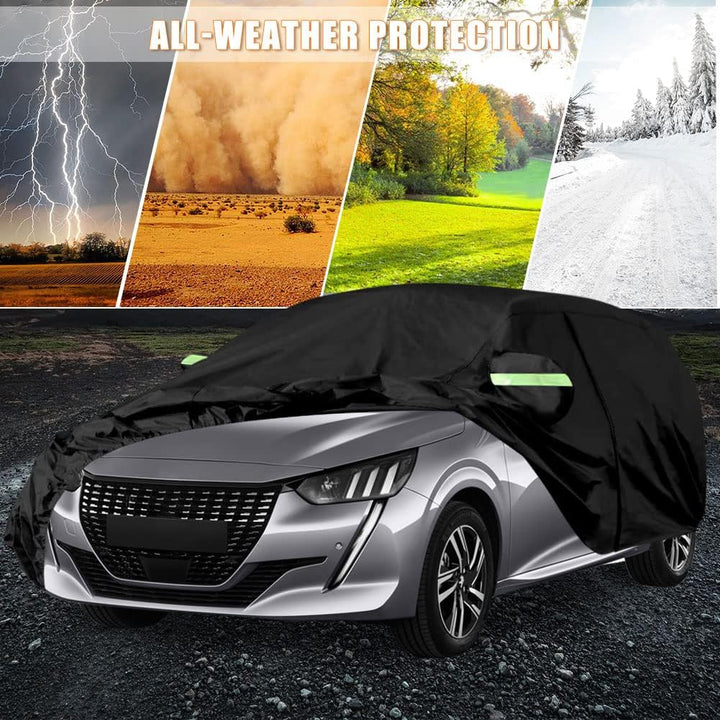 Autoabdeckung Wasserdicht Passend für 2012-2024 Peugeot 208 Hatchback Active Signature Tech Edition