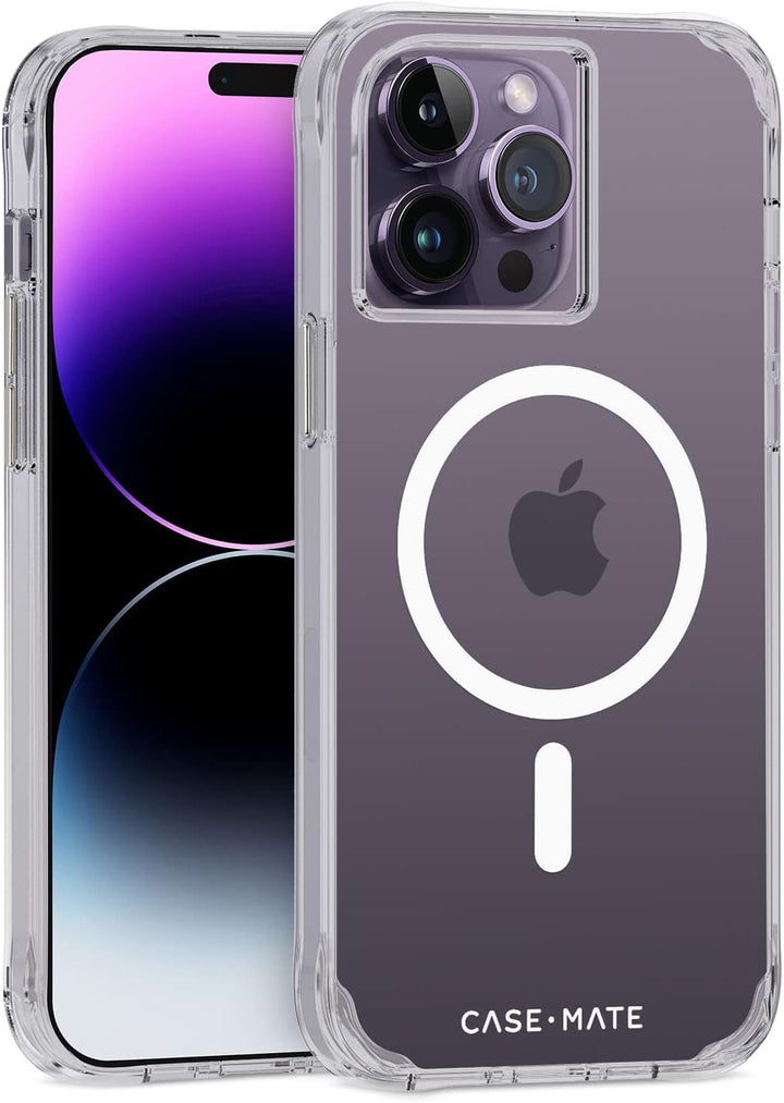 CaseMate Robuste Schutzhülle für iPhone 14 Pro Max – transparent [3 m Fallschutz] [kompatibel mit Ma
