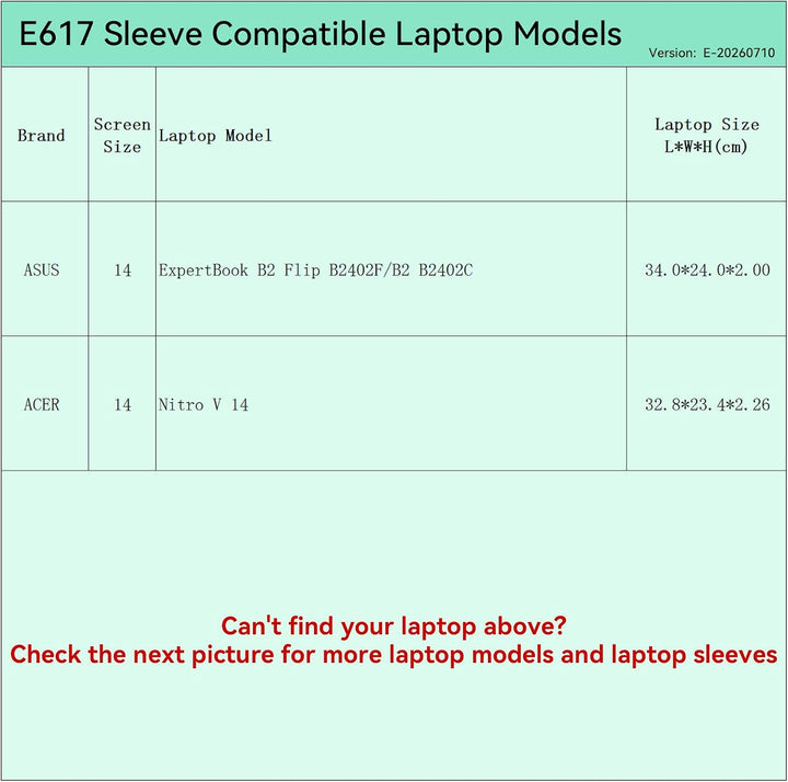 Smatree 14 Zoll Anti-Shock Laptop Sleeve Tasche und Case für Männer und Frauen wasserdichte Schutzhü