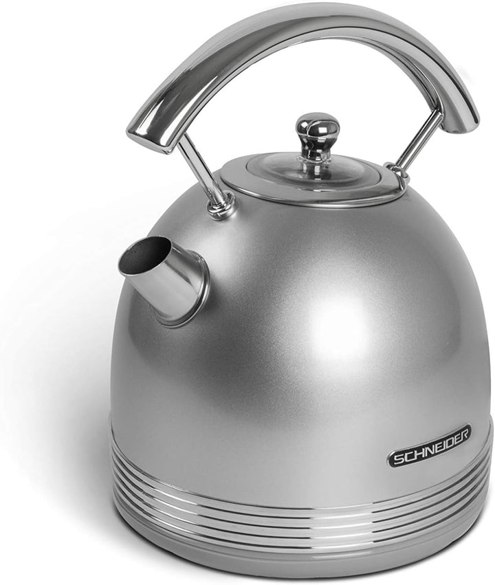 Schneider SCKE17S Wasserkocher, 2200, Silber, 1.7 liters