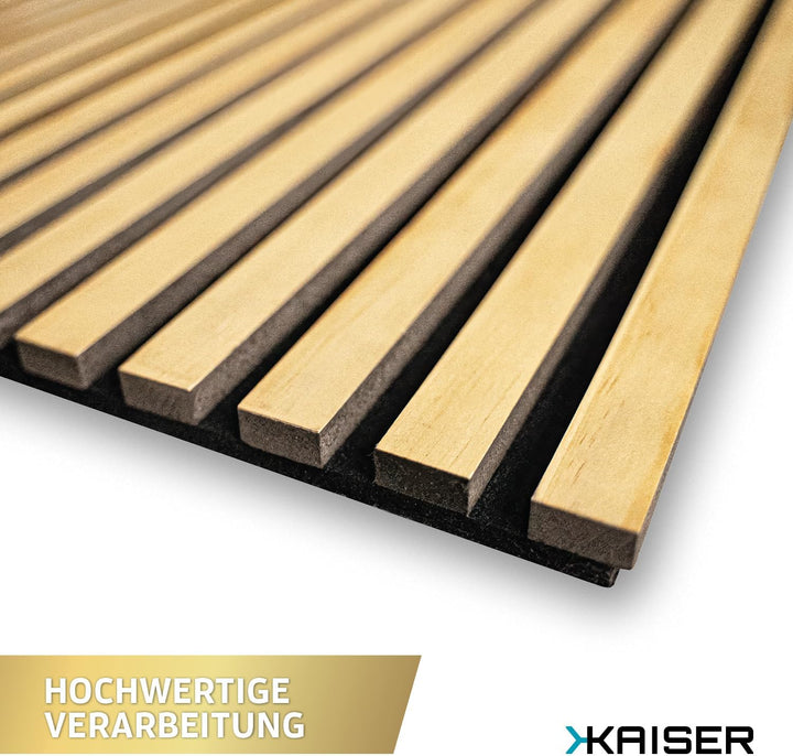 Kaiser Akustikpaneele Wandpaneele Lamellenwand Holzpaneele – Hochwertige Akustikpaneel Holzwandpanel