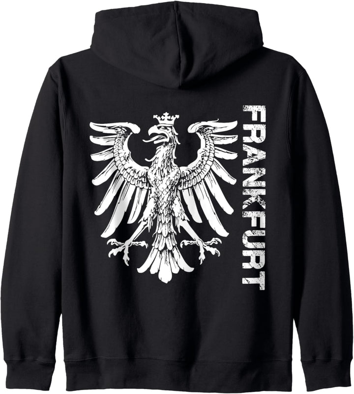 Frankfurt Fan Shirt für Damen Herren und Kinder. Fanblock Kapuzenjacke