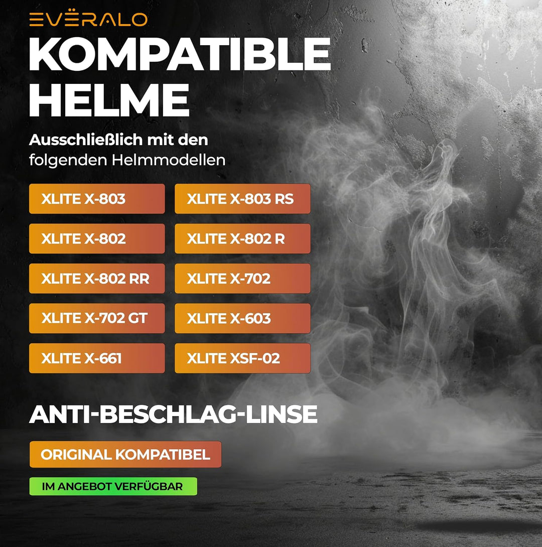 Helm Visier für X-Lite X803 - X802 - X802r - X802rr - X702 - X661 | Kompatibel auch mit X603 - Xsf 0