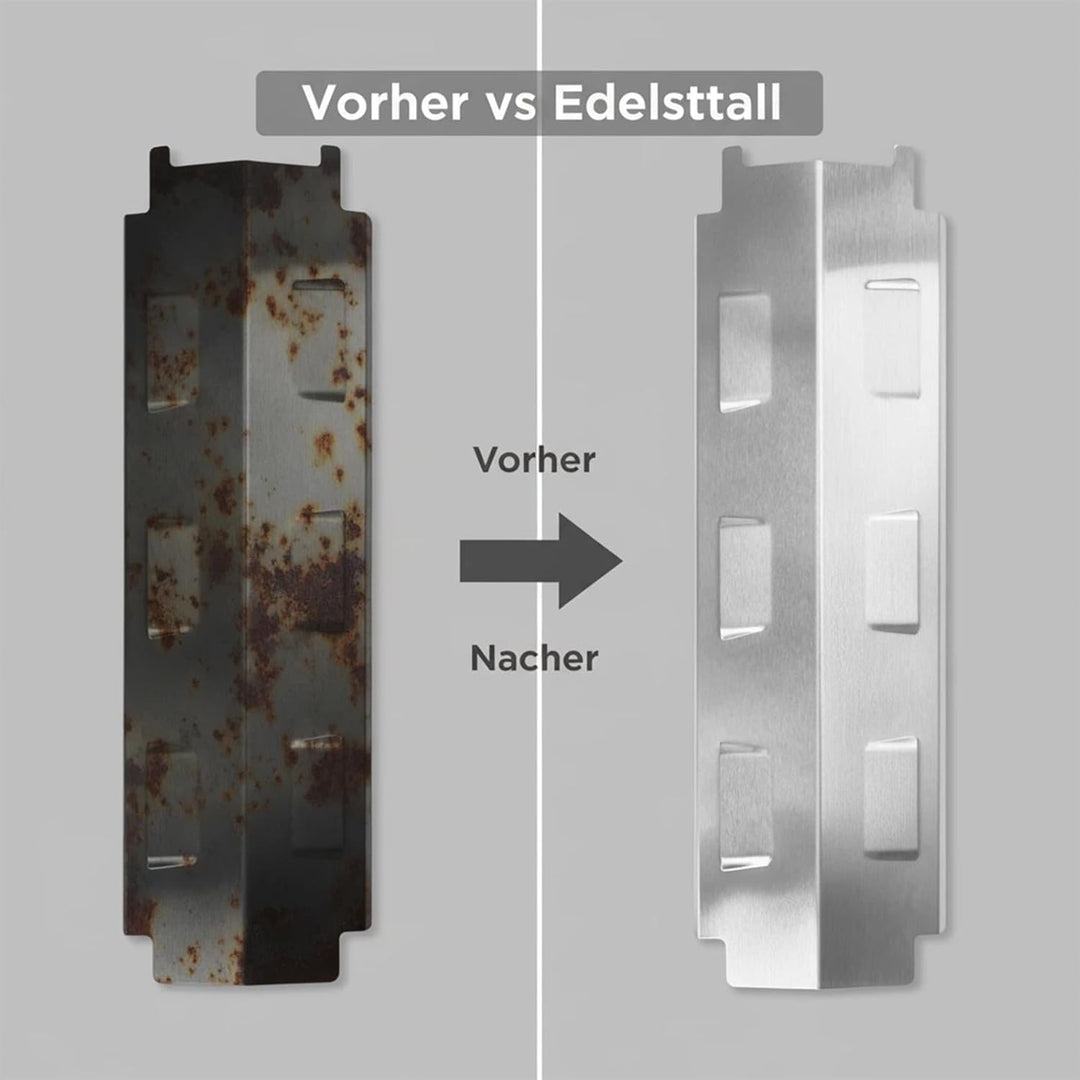 GFTIME 37cm Heizplatte Porzellan Stahl für Enders Boston 3k Turbo, Outback Meteor, Barbecook, Outbac