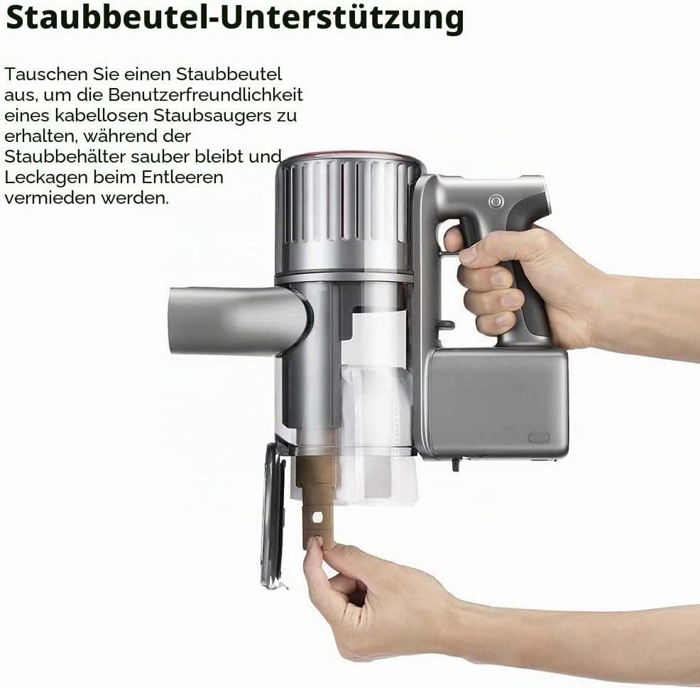10 x Staubbeutel Ersatz für Xiaomi Roborock H7 H6 Staubsauger Zubehör Teile Weiss/Opulenter Garten,