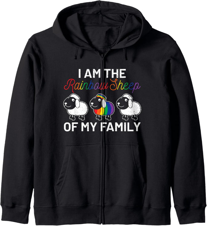 Cooles Herz CSD T-Shirt mit Regenbogen LGBT Flagge Geschenk Kapuzenjacke