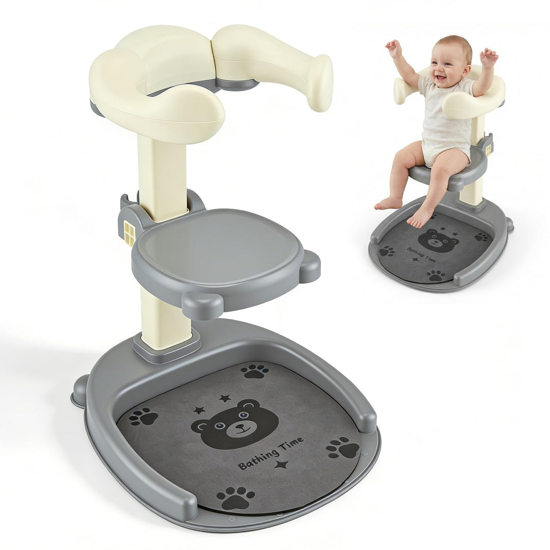2 In 1 Baby Dusche Ständer,Baby Shower Stand Support Mit Duschkopfhalterung,Höhenverstellbar,Mit Rut