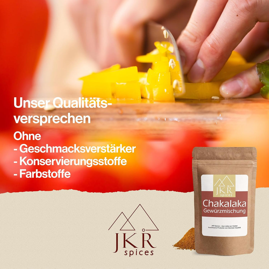 JKR Spices® 1000g Chakalaka Gewürz - Gewürz Mix für afrikanische Saucen | Gewürzmischung für Chakala
