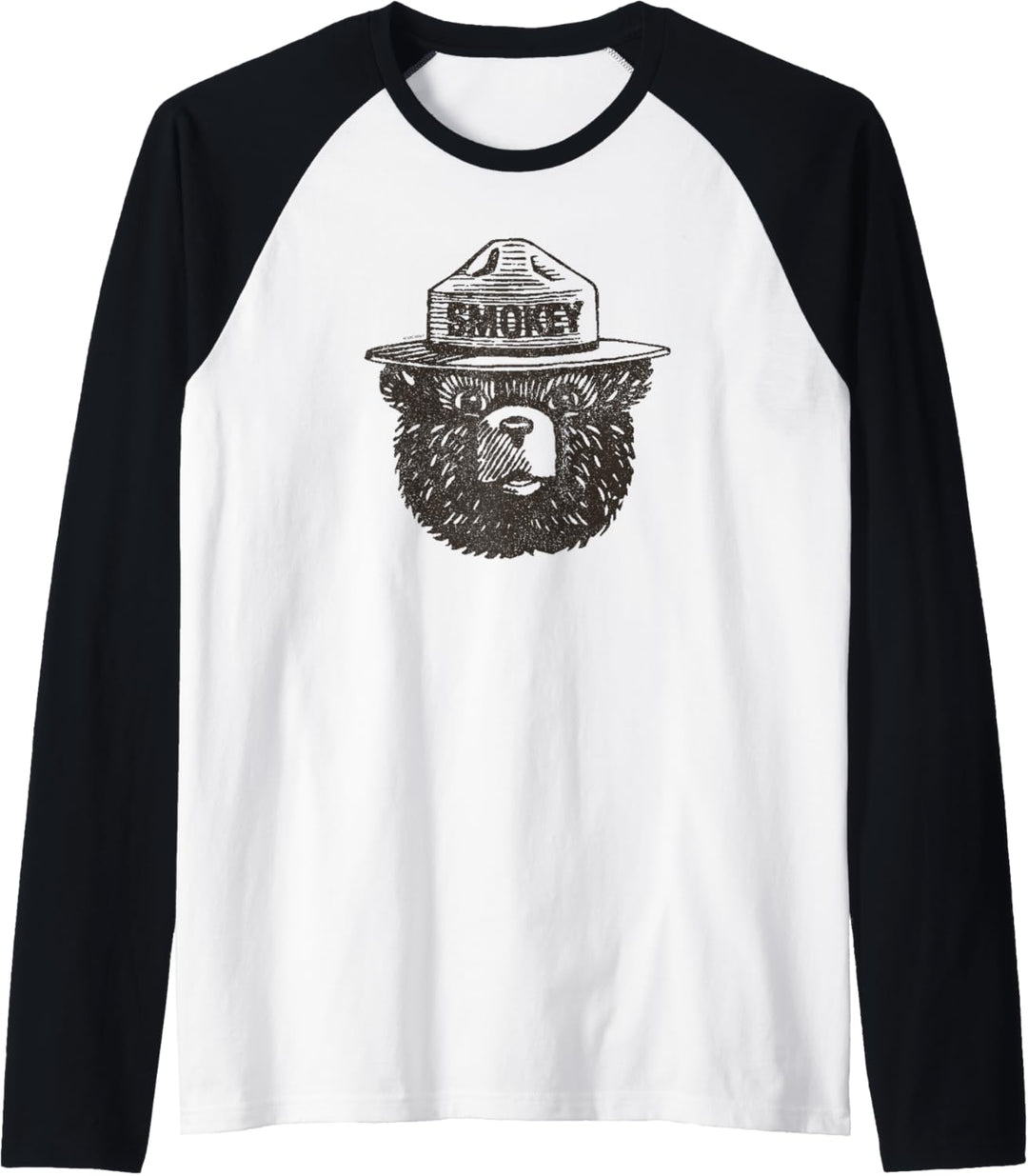 Smokey Bear Porträt Raglan