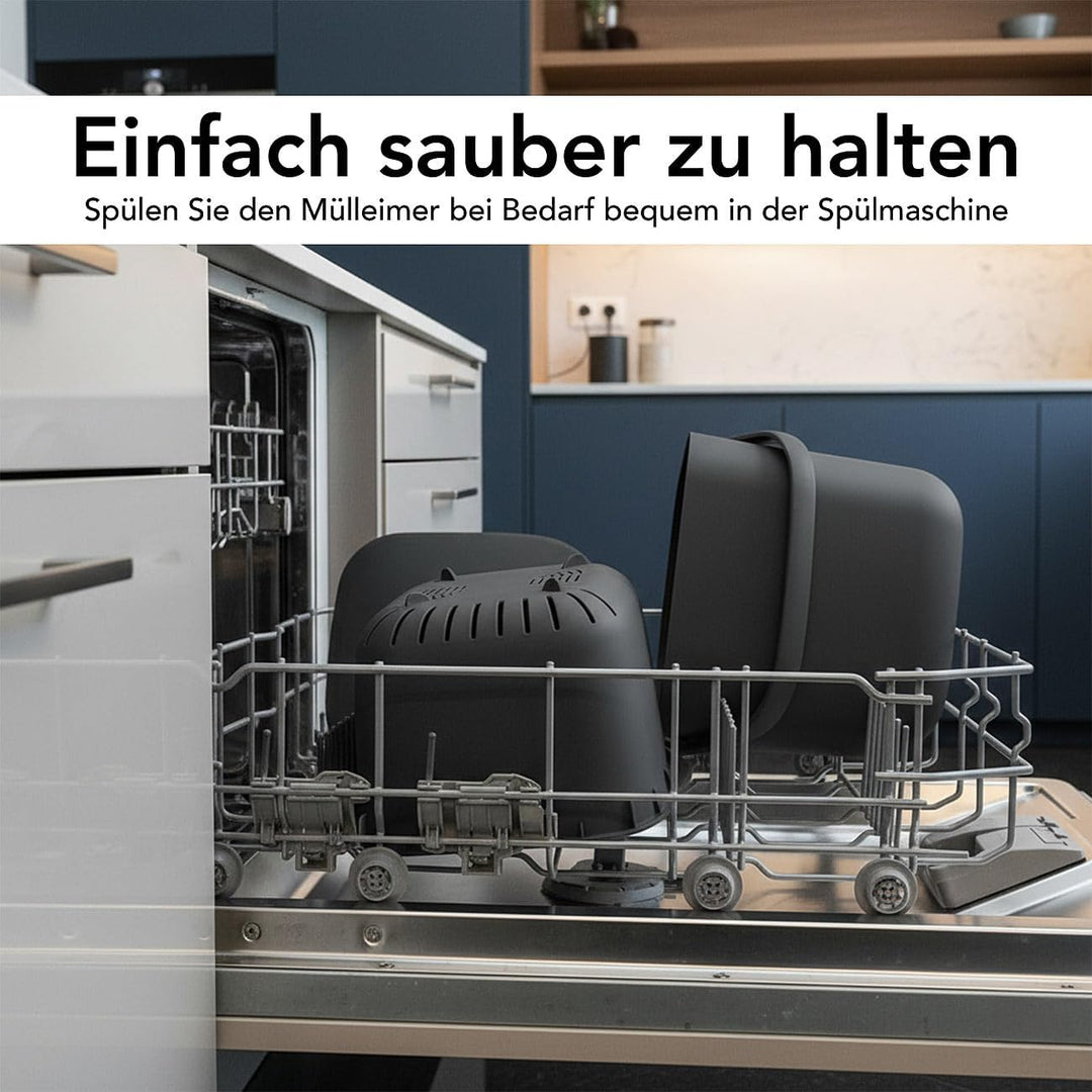 Rosenstein & Söhne Kompostierer: Biomüll- und Komposteimer mit Siebeinsatz und Deckel, 7 l (Abfall-K