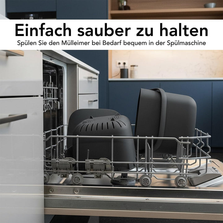 Rosenstein & Söhne Kompostierer: Biomüll- und Komposteimer mit Siebeinsatz und Deckel, 7 l (Abfall-K