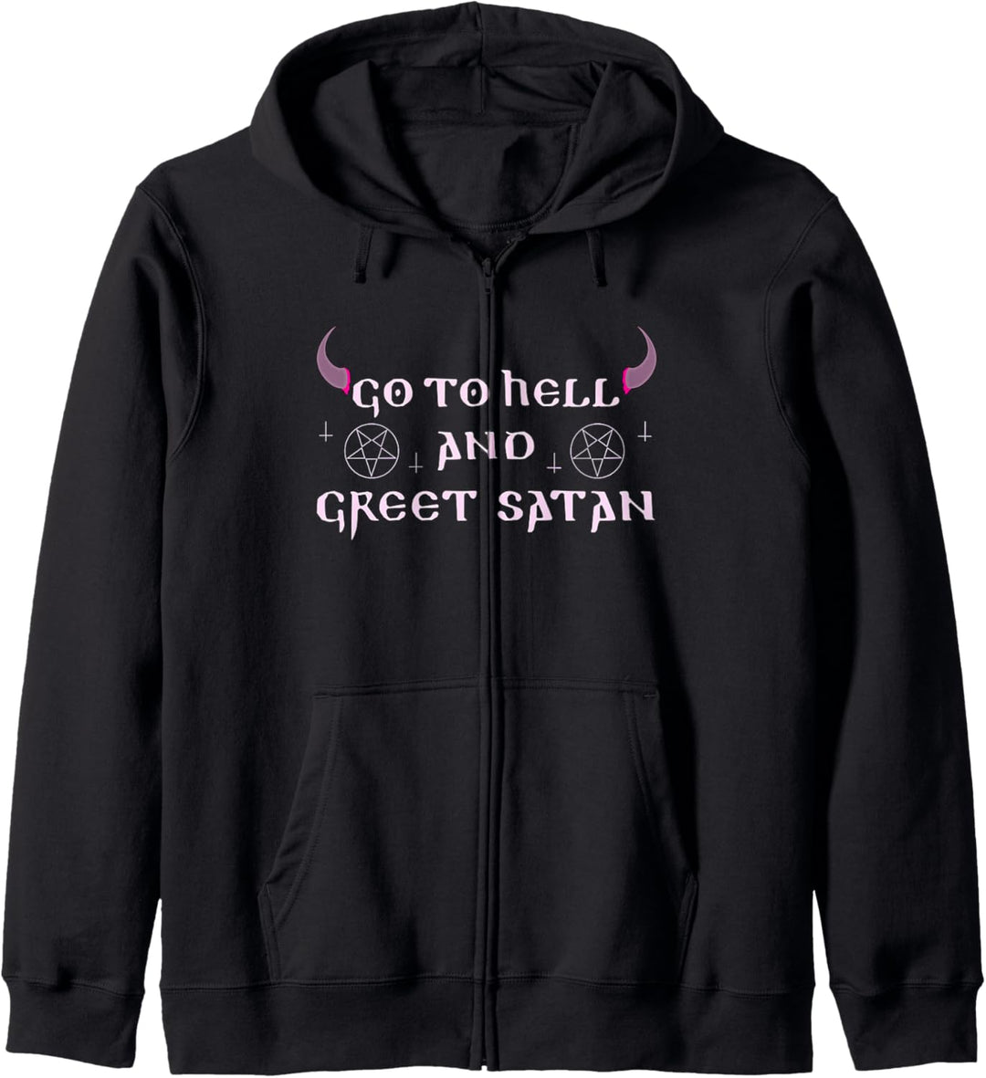 Aesthetic Pastel Goth Satan Lucifer Baphomet Yami Kawaii Kapuzenjacke