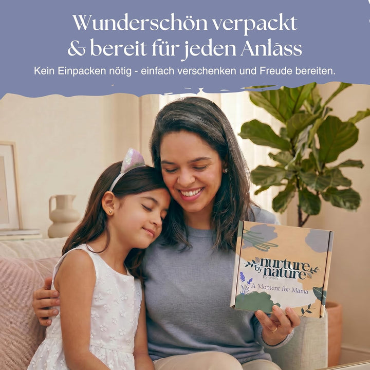 Nurture by Nature | Geschenk-Set Moment for Mama | Geschenke für Mama | Körperbutter, Duschöl, äther