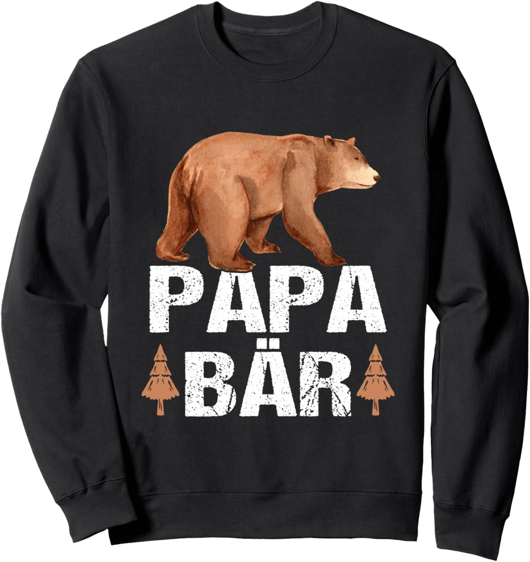 Papa Bär lustiges Bären Symbol für Väter und Papas Sweatshirt