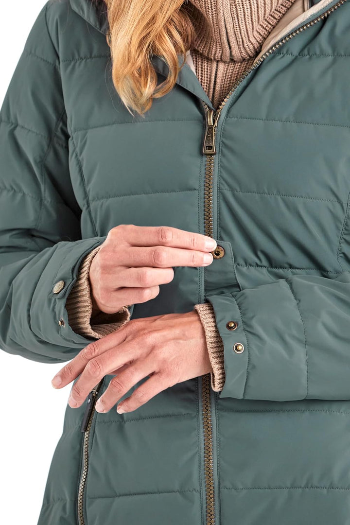 Killtec Damen Gw 13 Wmn Qltd Prk Funktionsparka/Steppparka mit abzippbarer Kapuze 42 aquaverde, 42 a