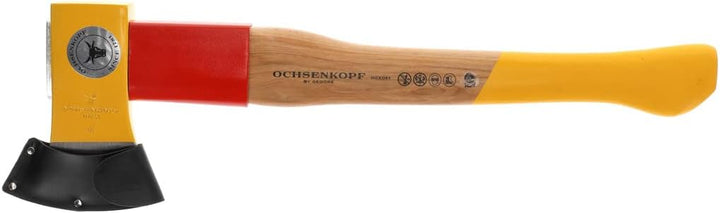 OCHSENKOPF SPALT-FIX-Beil ROTBAND-PLUS, Hickory-Holzgriff, geschmiedet, 1250 g, Forst- und Gartenarb