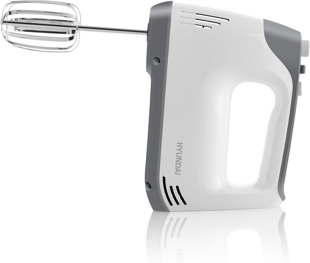 HYUNDAI ELECTORNICS Handmixer I HM707 I 300 W I praktischer Handrührgerät I 5 Geschwindigkeitsstufen