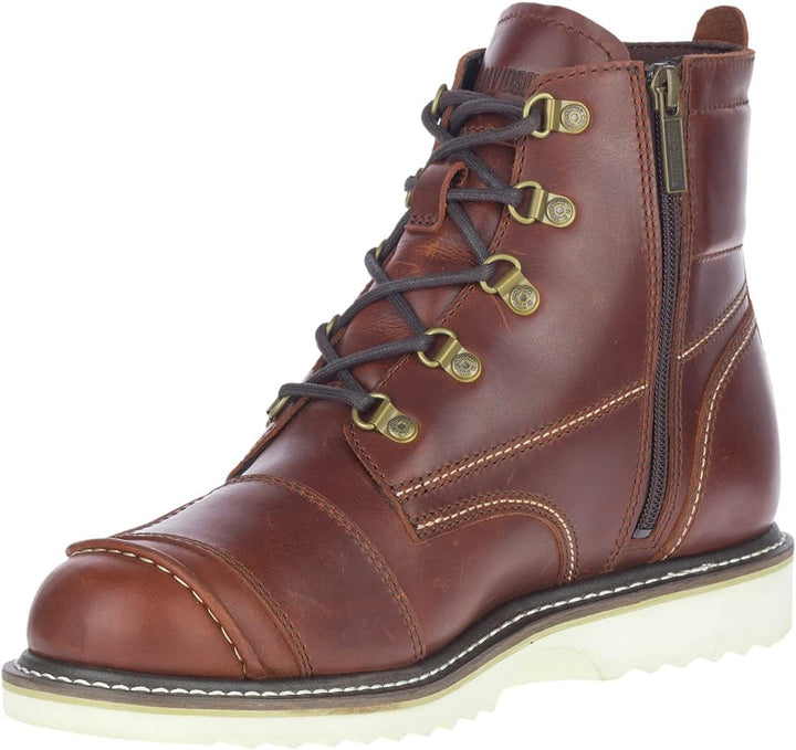 HARLEY-DAVIDSON Herren Hagerman Leather Motorcycle Wedge BootMotorradstiefel 40 EU Barley, 40 EU Bar