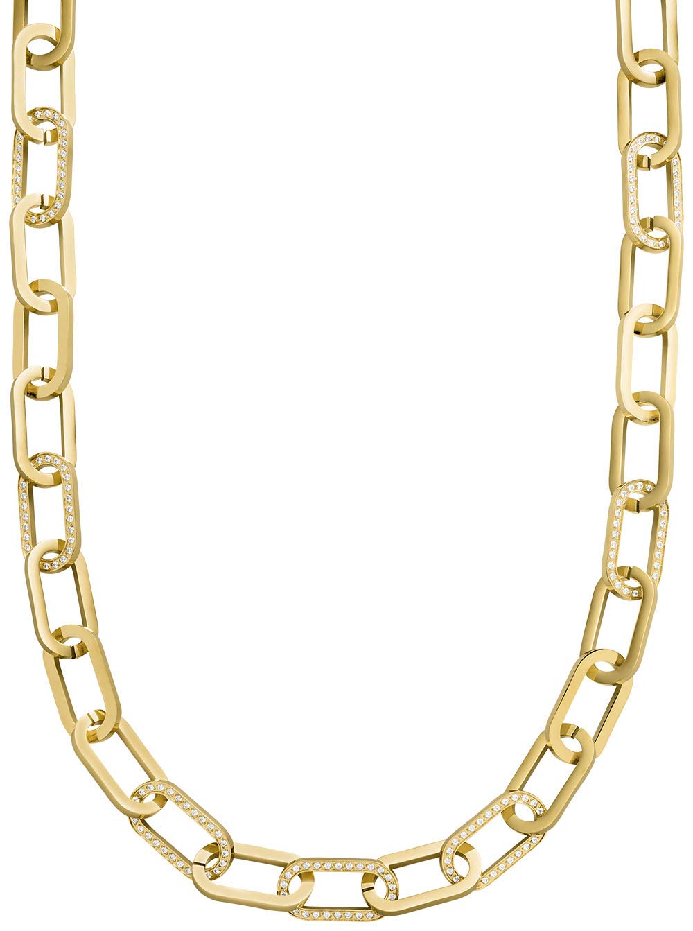 Tamaris Edelstahl Damen Halskette Ella 40 + 5 cm Goldfarben mit Zirkonia Steinen TJ257