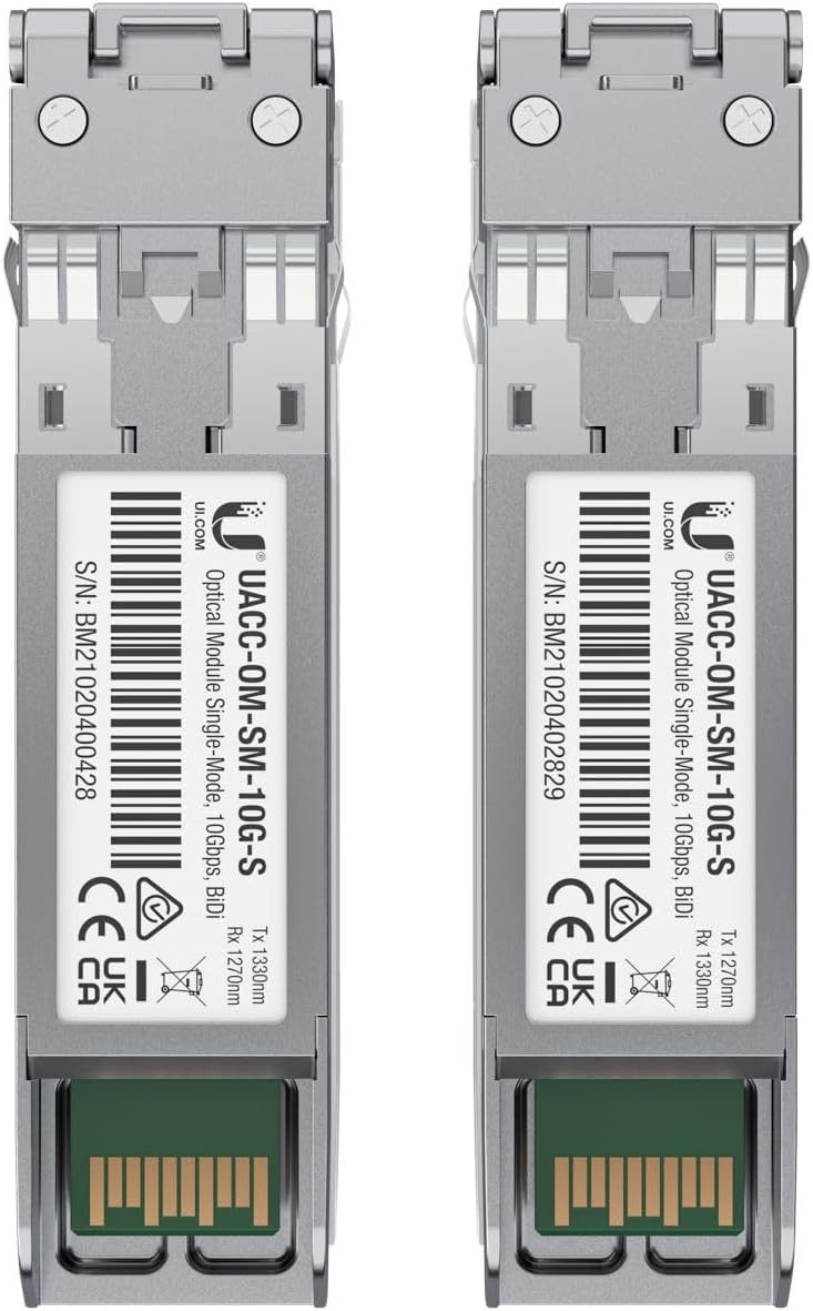 Ubiquiti U Fiber, Single-Mode Module, 10G, BiDi, 2-Pack