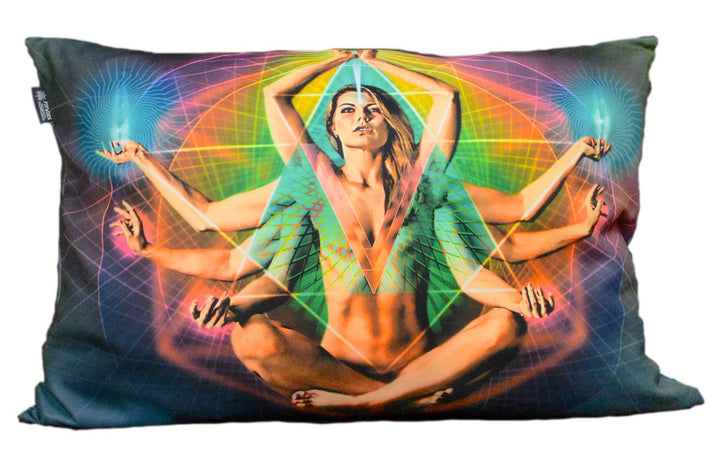 PSYWORK Schwarzlicht Kissen Neon Resonance, 50x70cm