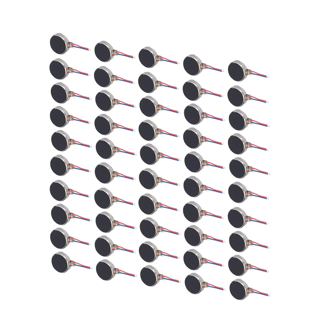 50 Stück Mini-Vibrationsmotoren DC 3V 10x2,7 Mm Anti-Interferenz Kleiner Leichter, Geräuscharmer Mik