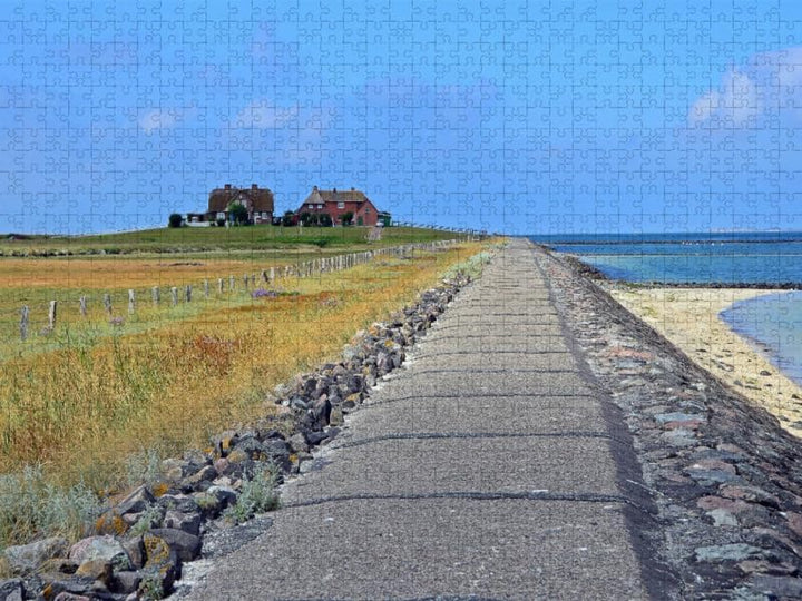 CALVENDO Puzzle Hallig Hooge 1000 Teile Lege-Grösse 64 x 48 cm Foto-Puzzle Bild von Sarnade, 1000 Te