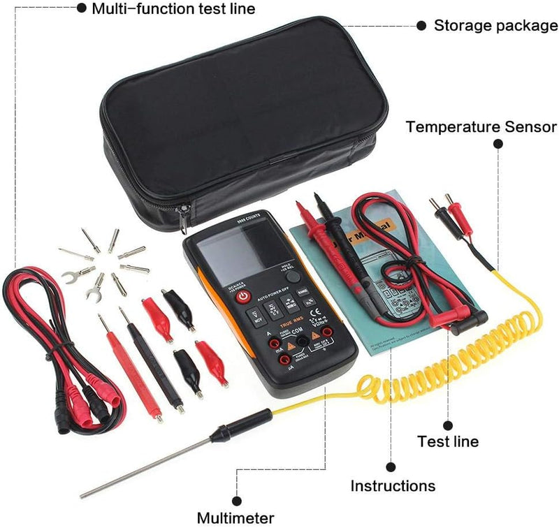 Digital Multimeter, ANENG Q1 Echt Effektiv Voltmeter Amperemeter Kapazitätsmesser Messwiderstand Fre