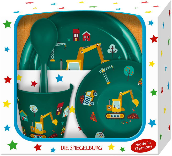 Die Spiegelburg - Geschirr Geschenkset Bagger Ed.2 - Wenn ich mal gr. bin, 18889