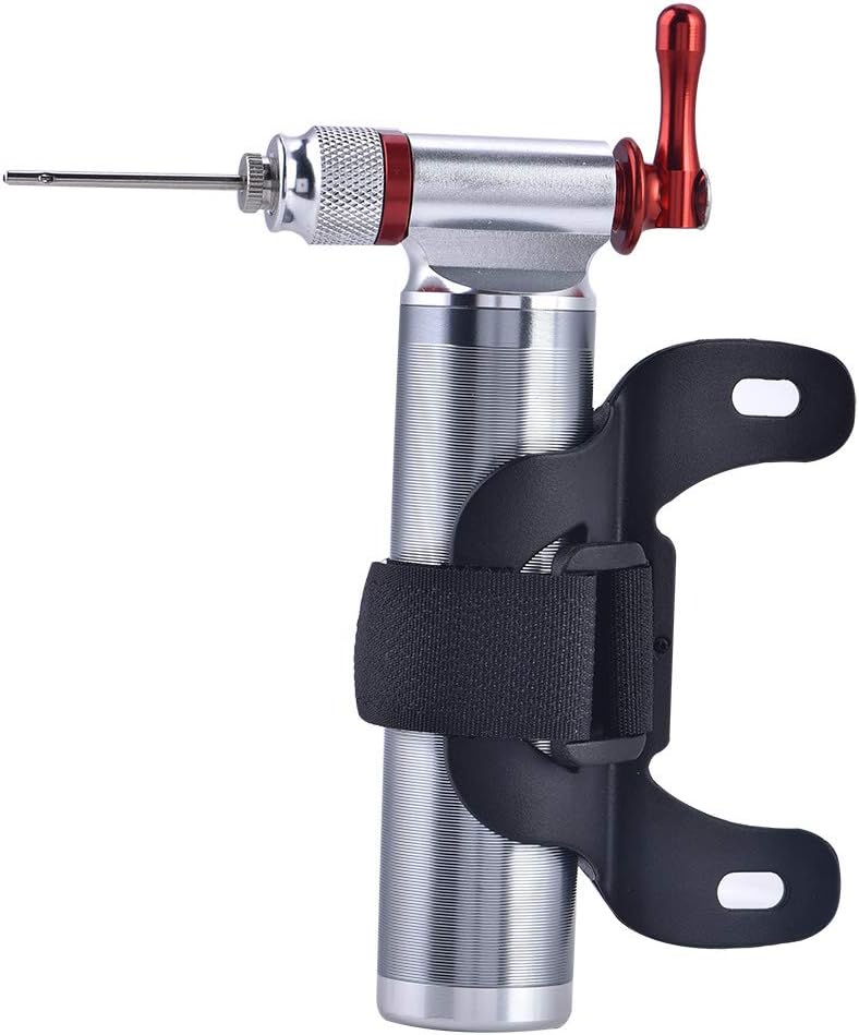Fahrrad Pumpe CO2 Inflator, Tragbare Mini Leichte Aluminiumlegierung Mountainbike Rennrad Reifenschl