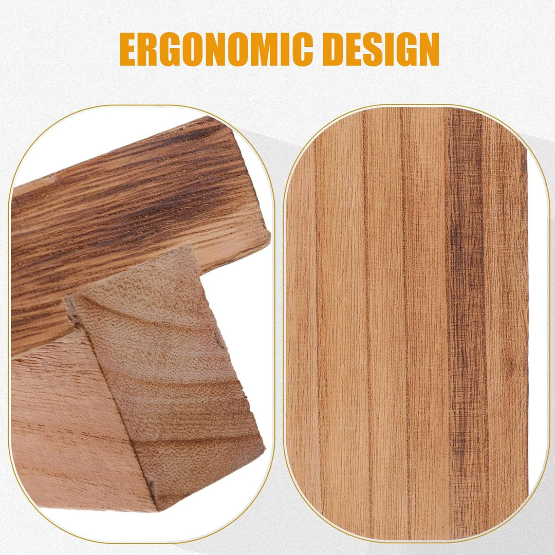 Ergonomischer Holz Tritthocker als Fussstütze und Fusshocker für Badezimmer und Kleines Bad Leichter