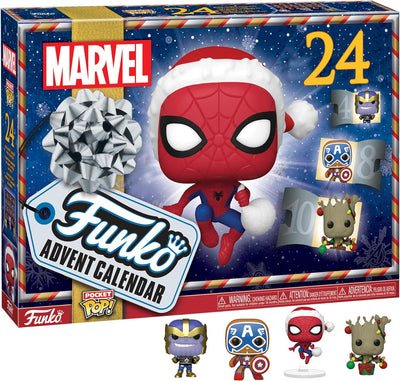 Funko POP Weihnachts-Adventskalender 2022: Marvel mit 24 Tagen Überraschung Pocket POP! Figurine Toy