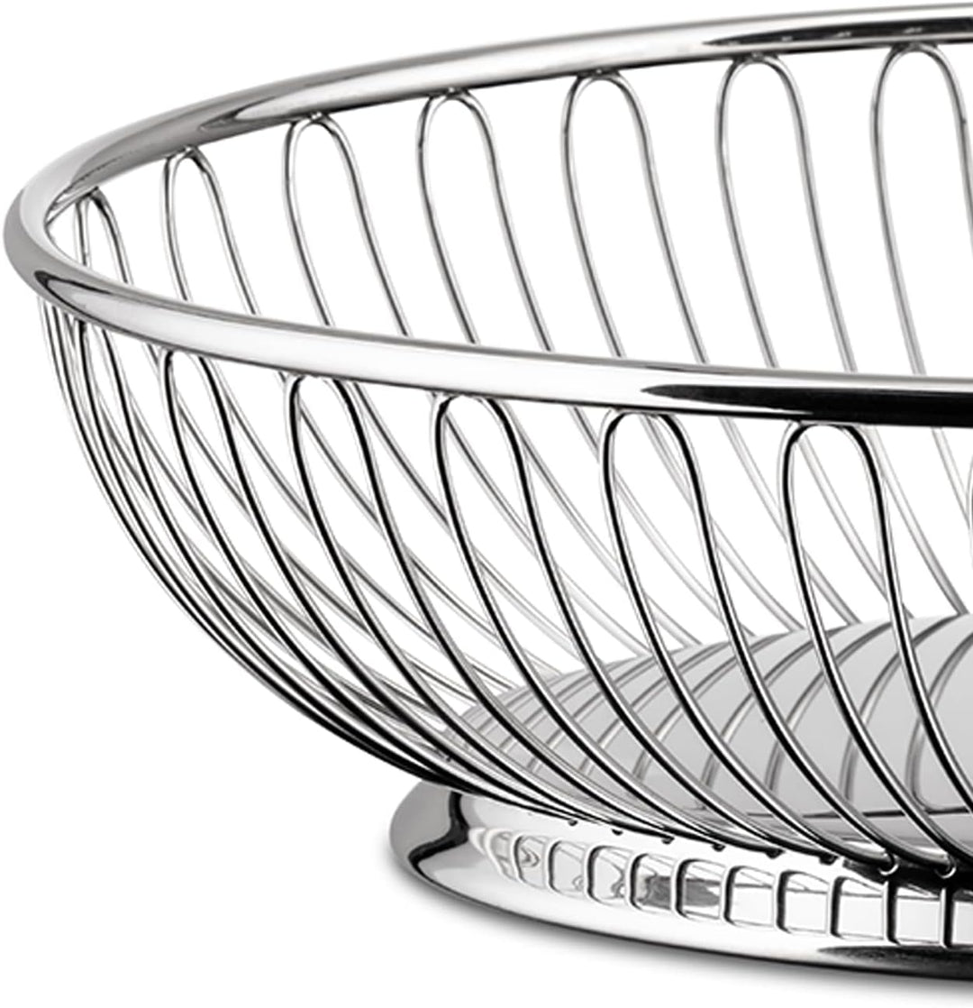 Alessi Drathkorb, oval aus Edelstahl, Oval