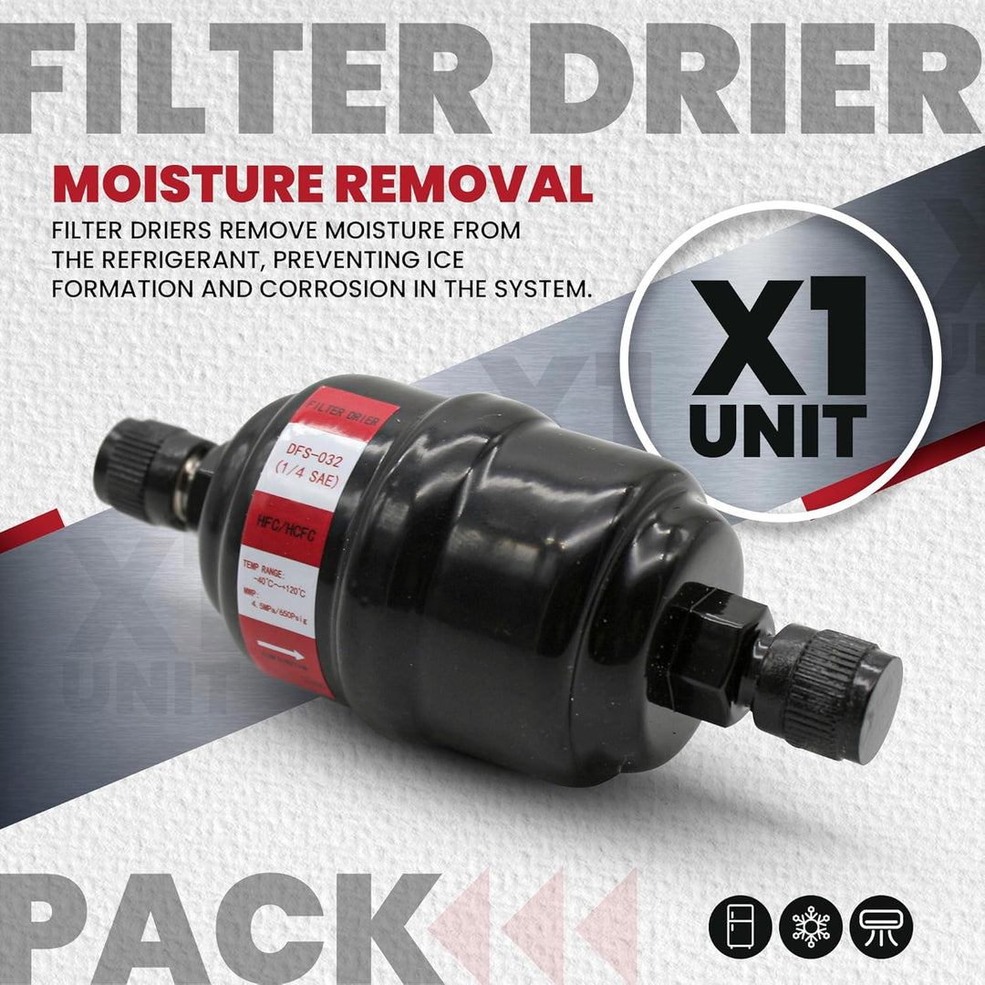 DOJA Barcelona | Filtertrockner | Pack 1 | Luftfilter Entfeuchter | 42 Bar-1/4 SAE-50cm3 | Unidirekt
