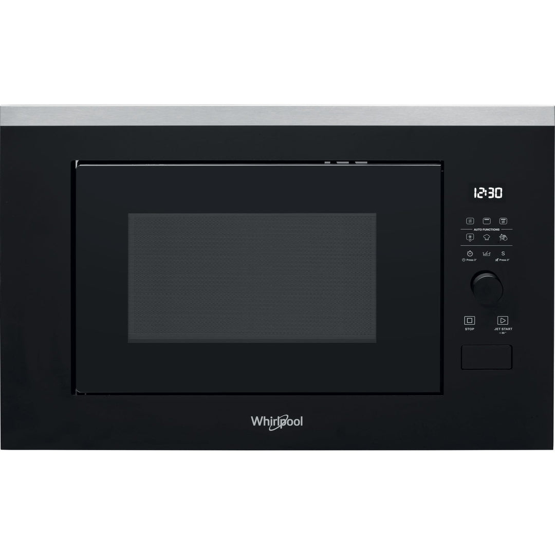 Whirlpool - Integrierte Mikrowelle WMF250G schwarz, 25 l, 900 W, Drehteller 28 cm, 7 Leistungsstufen